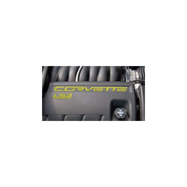 Eurosport Daytona® - EDI Series Yellow Fuel Rail Letter Kit with Corvette Logo