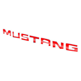 Eurosport Daytona® - "Mustang" Red Rear Bumper Lettering