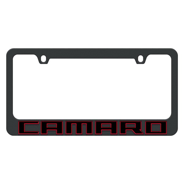 Eurosport Daytona® - GM 2-Hole License Plate Frame with Camaro Logo