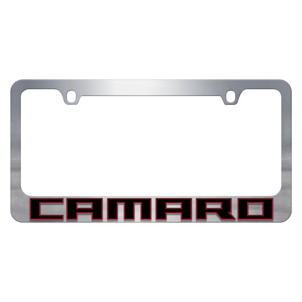 Eurosport Daytona® - GM 2-Hole License Plate Frame with Camaro Logo