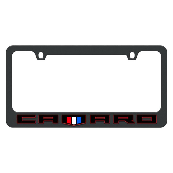 Eurosport Daytona® - License Plate Frame with Chevrolet Camaro Logo with Shield