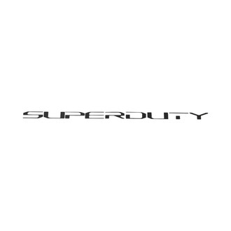 Eurosport Daytona® - "Super Duty" Matte Black Rear Bumper Lettering