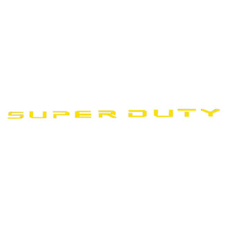 Eurosport Daytona® - "Super Duty" Yellow Tailgate Lettering