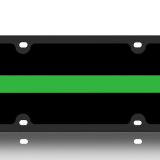 Eurosport Daytona® - LSN Polished License Plate with Game Wardens and Conservation Personnel Logo
