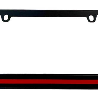 Eurosport Daytona® - LSN Black License Plate with Red Line