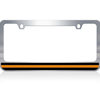 Eurosport Daytona® - LSN Chrome License Plate with Orange Line