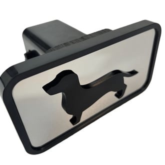 Eurosport Daytona® - EU Hitch Cover with Dachshund Logo for 2" Receivers