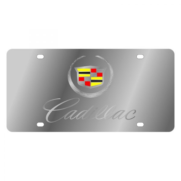 Eurosport Daytona® - GM License Plate with Script Laser Etched Cadillac Logo