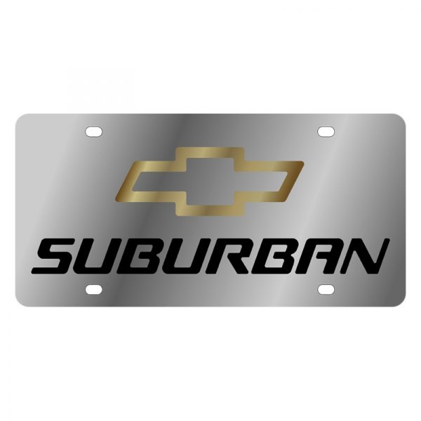 Eurosport Daytona® - GM License Plate with Suburban Logo and Chevrolet Emblem