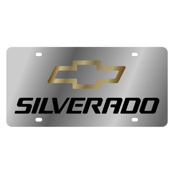 Eurosport Daytona® - GM License Plate with Silverado New Logo and Chevrolet Emblem