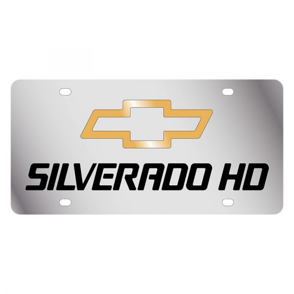 Eurosport Daytona® - GM License Plate with Silverado HD Logo and Chevrolet Emblem