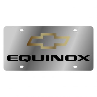 Chevrolet Equinox Script Chrome Plated Metal License Plate Frame Holder 