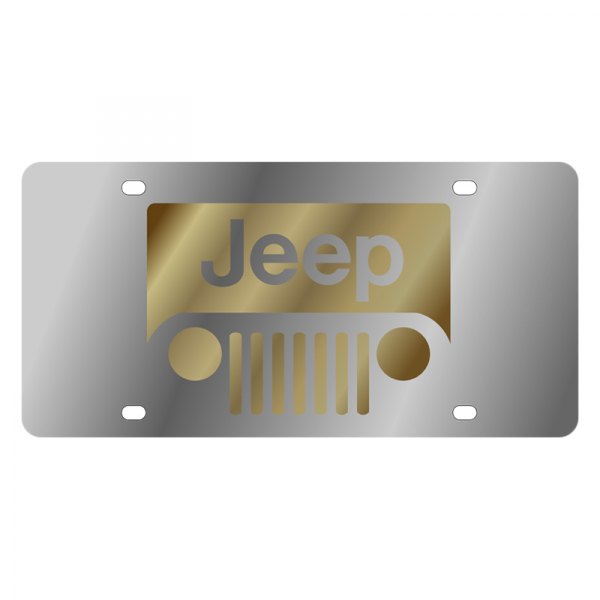 Eurosport Daytona® - MOPAR License Plate with New Jeep Grill Logo