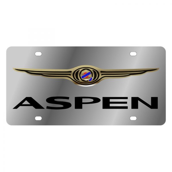 Eurosport Daytona® - MOPAR License Plate with Aspen Logo and Chrysler Emblem