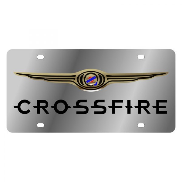 Eurosport Daytona® - MOPAR License Plate with Crossfire Logo and Chrysler Emblem