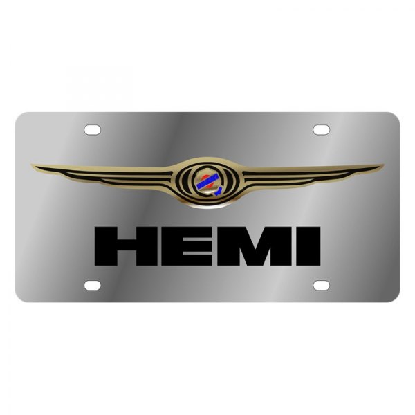 Eurosport Daytona® - MOPAR License Plate with Chrysler HEMI Logo