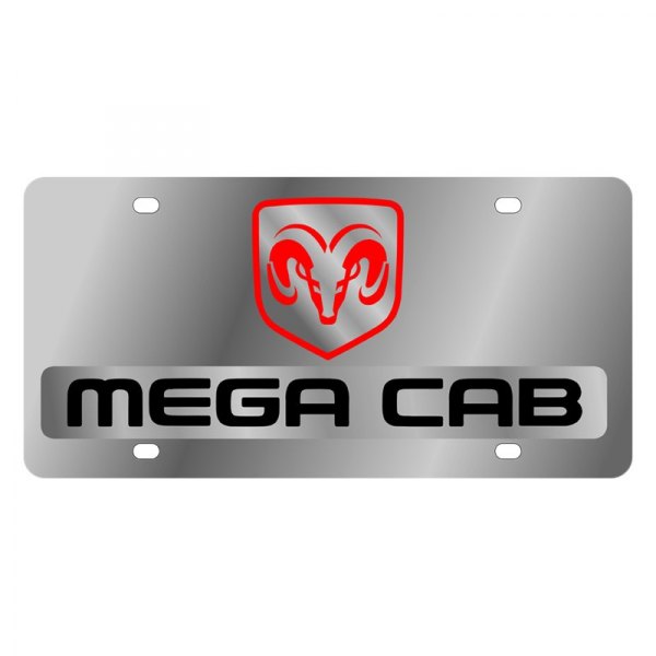 Eurosport Daytona® - MOPAR License Plate with Dodge Mega Cab Logo