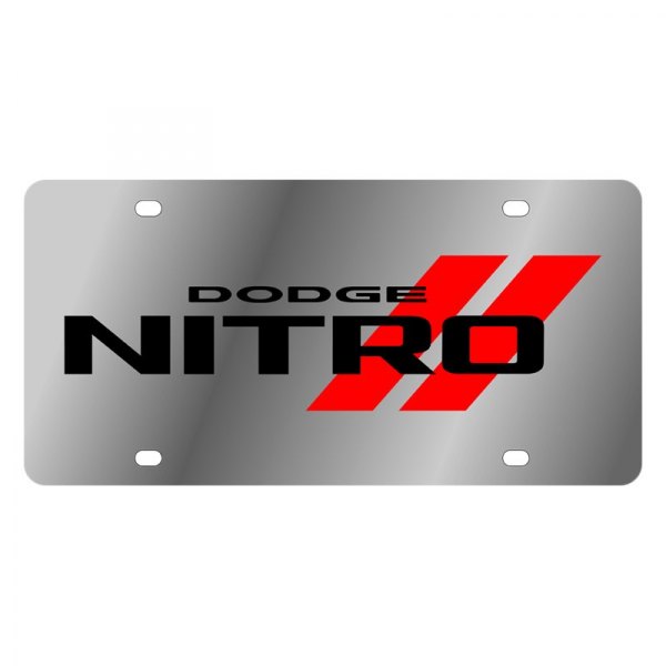 Eurosport Daytona® - MOPAR License Plate with Dodge Nitro New Logo and Emblem