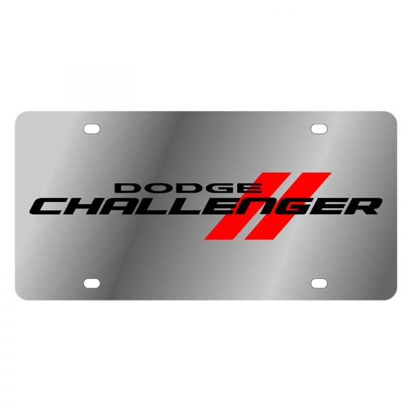 Eurosport Daytona® - MOPAR License Plate with Challenger New Logo and Emblem