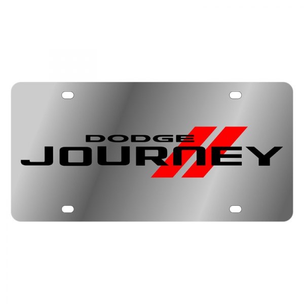 Eurosport Daytona® - MOPAR License Plate with Dodge Journey Logo with Red Stripe