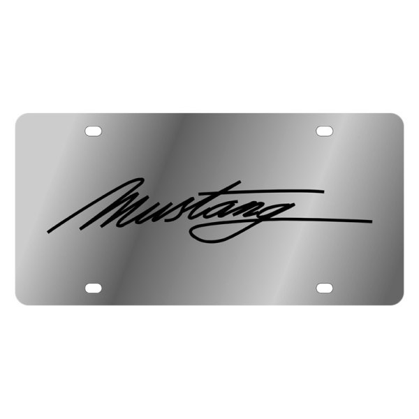 Eurosport Daytona® - Ford Motor Company License Plate with Script Laser Etched Mustang Logo