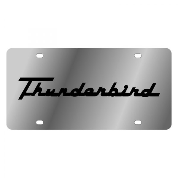Eurosport Daytona® - Ford Motor Company License Plate with Script Laser Etched Thunderbird Retro Logo
