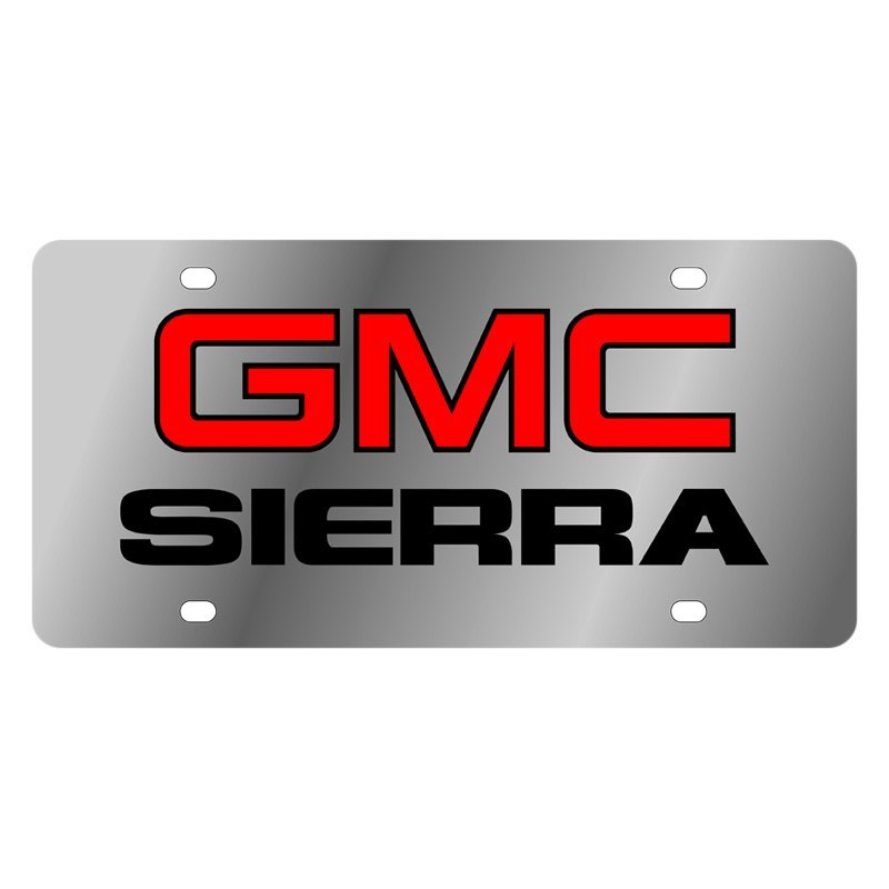 GMC TRUCK  MOTORSPORTS   LOGO  LICENSE PLATE 