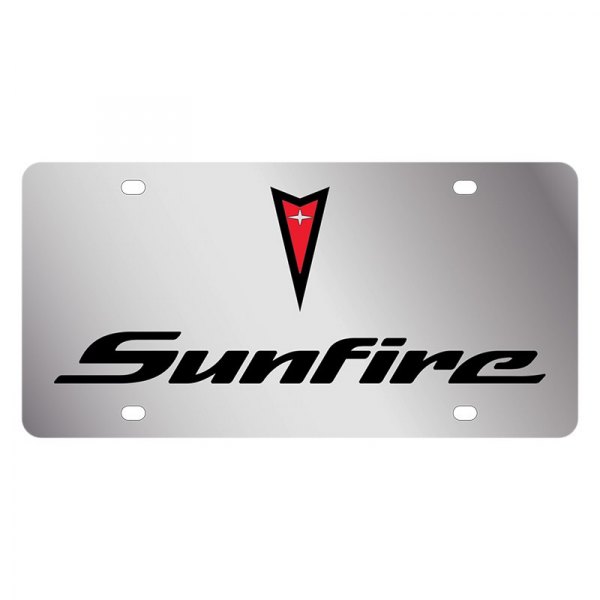 Eurosport Daytona® - GM License Plate with Sunfire Logo and Pontiac Emblem