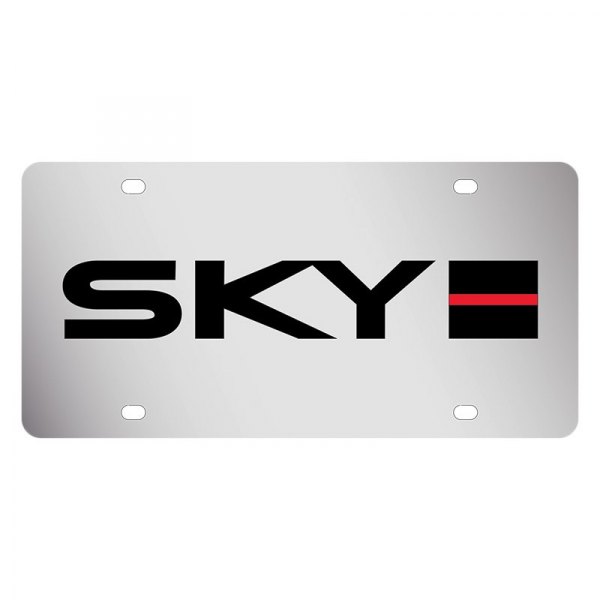 Eurosport Daytona® - GM License Plate with Sky and Red Line Logo