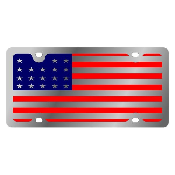 Eurosport Daytona® - LSN License Plate with USA Full Flag Logo