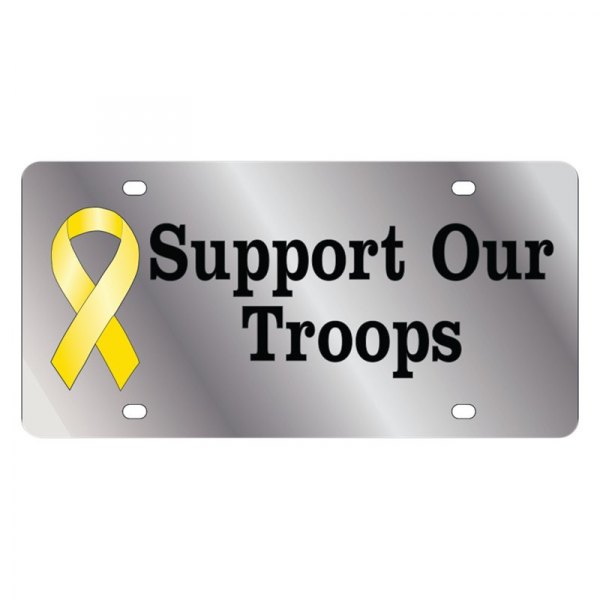 Eurosport Daytona® - LSN License Plate with Support Our Troops Logo