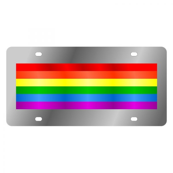 Eurosport Daytona® - LSN License Plate with Gay Pride Flag Logo