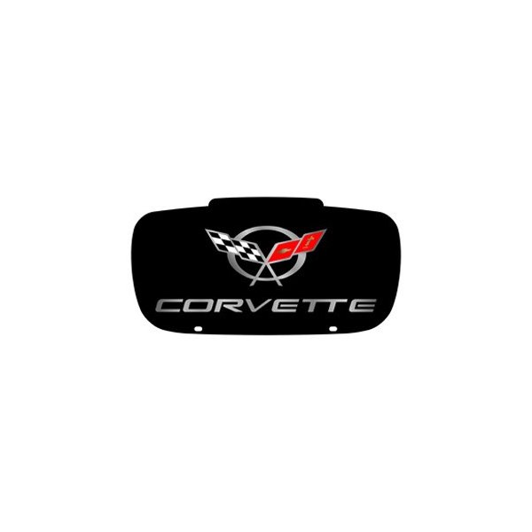 Eurosport Daytona® - Contour License Plate with Lazertag Corvette Logo and Emblem