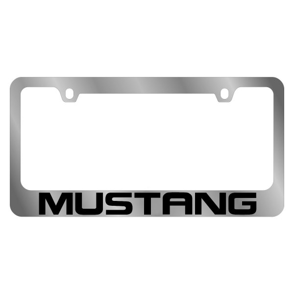 Eurosport Daytona® - Ford Motor Company 2-Hole License Plate Frame with Style 7 Mustang Logo