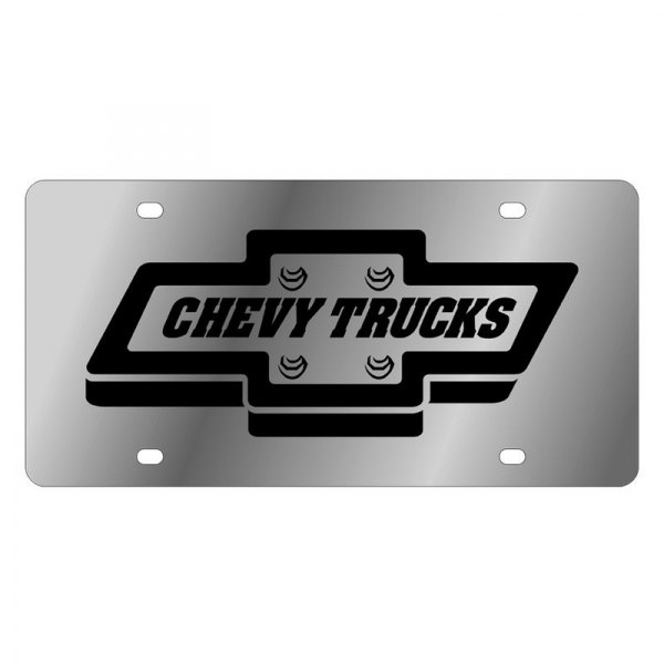 Eurosport Daytona® - GM License Plate with Style 2 Chevy Trucks Logo and Emblem