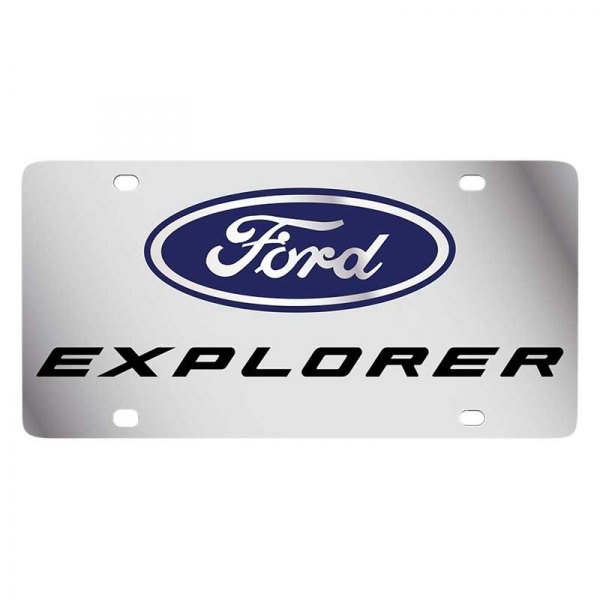 Eurosport Daytona® - Ford Motor Company License Plate with Explorer New Logo and Blue Ford Emblem