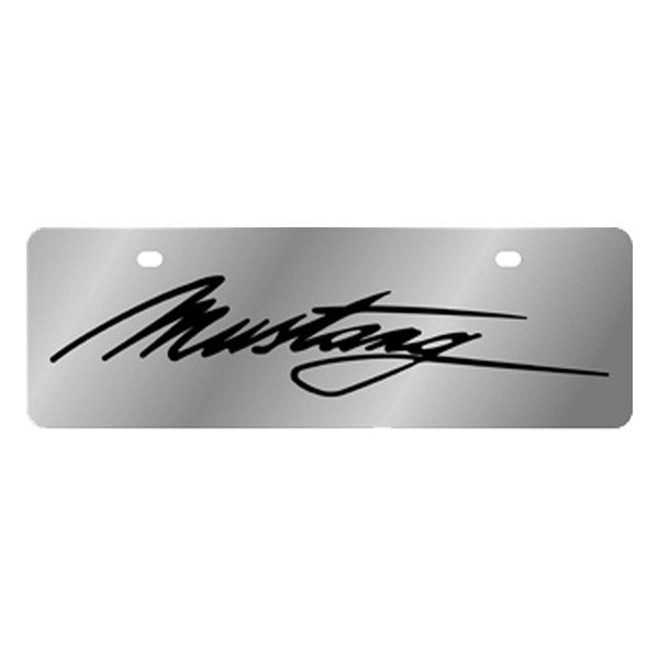 Eurosport Daytona® - Ford Motor Company License Plate with Script Laser Etched Mustang Logo