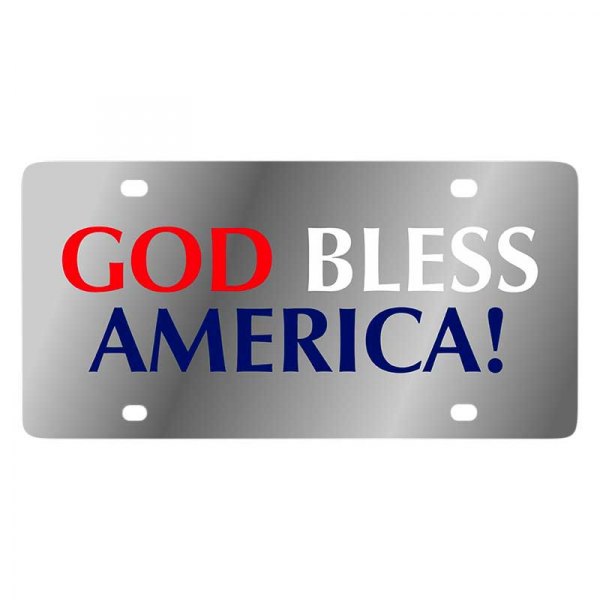 Eurosport Daytona® - LSN License Plate with God Bless America Logo