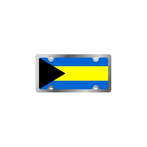  Eurosport Daytona® - Flags Style Lazertag License Plate with Bahamas