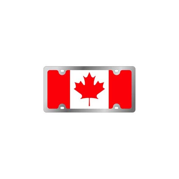 Eurosport Daytona® - Flags Style License Plate with Canada