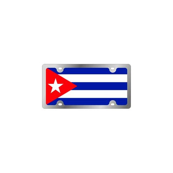  Eurosport Daytona® - Flags Style Lazertag License Plate with Cuba