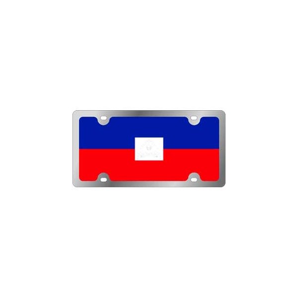Eurosport Daytona® - Flags Style License Plate with Haiti