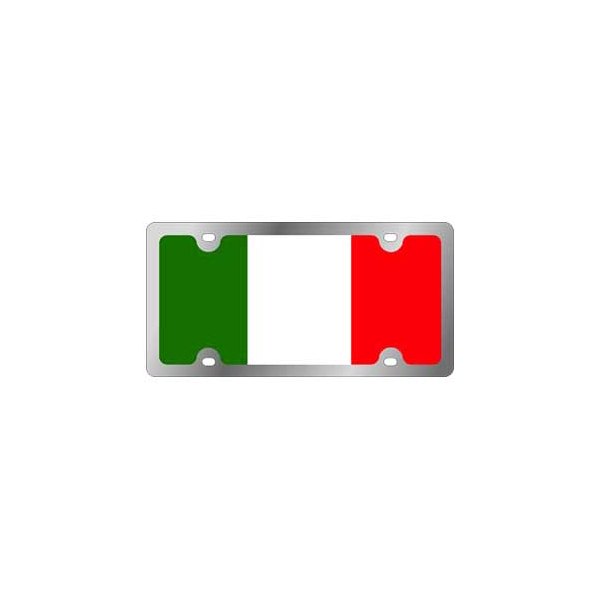 Eurosport Daytona® - Flags Style License Plate with Italian Emblem
