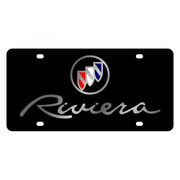 Eurosport Daytona® - GM Lazertag License Plate with Riviera Logo and Buick Emblem