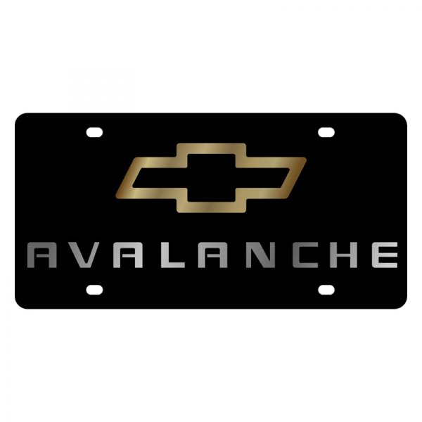 Eurosport Daytona® - GM Lazertag License Plate with Avalanche New Logo and Chevrolet Emblem