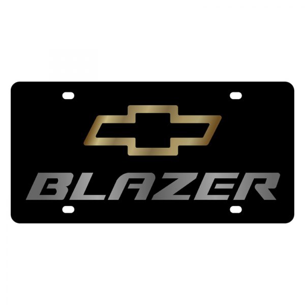 Eurosport Daytona® - GM Lazertag License Plate with Blazer Logo and Chevrolet Emblem