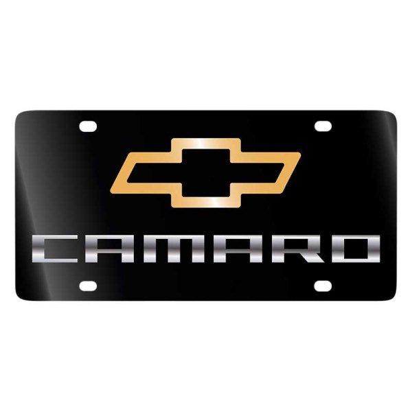 Eurosport Daytona® - GM Lazertag License Plate with Camaro New Logo and Chevrolet Emblem