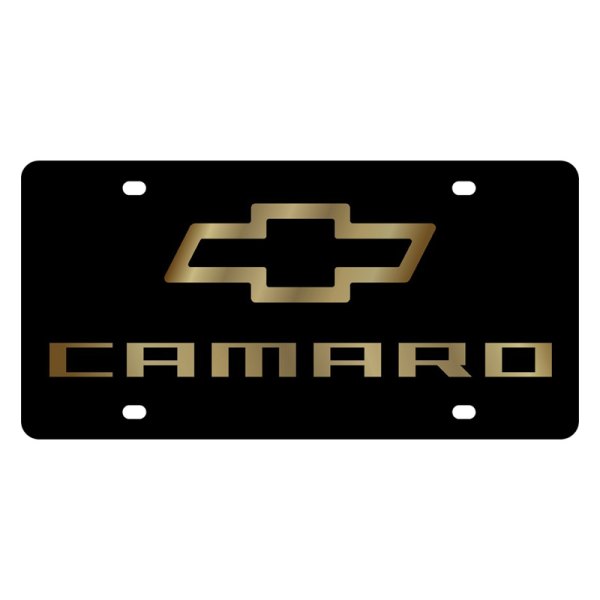 Eurosport Daytona® - GM Lazertag License Plate with Camaro New Logo and Chevrolet Emblem