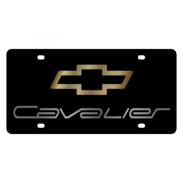 Eurosport Daytona® - GM Lazertag License Plate with Cavalier Logo and Chevrolet Emblem