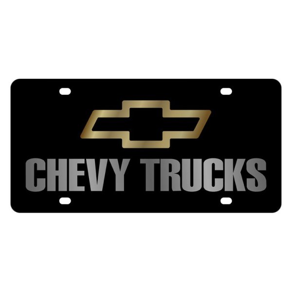 Eurosport Daytona® - GM Lazertag License Plate with Chevy Trucks Logo and Chevrolet Emblem